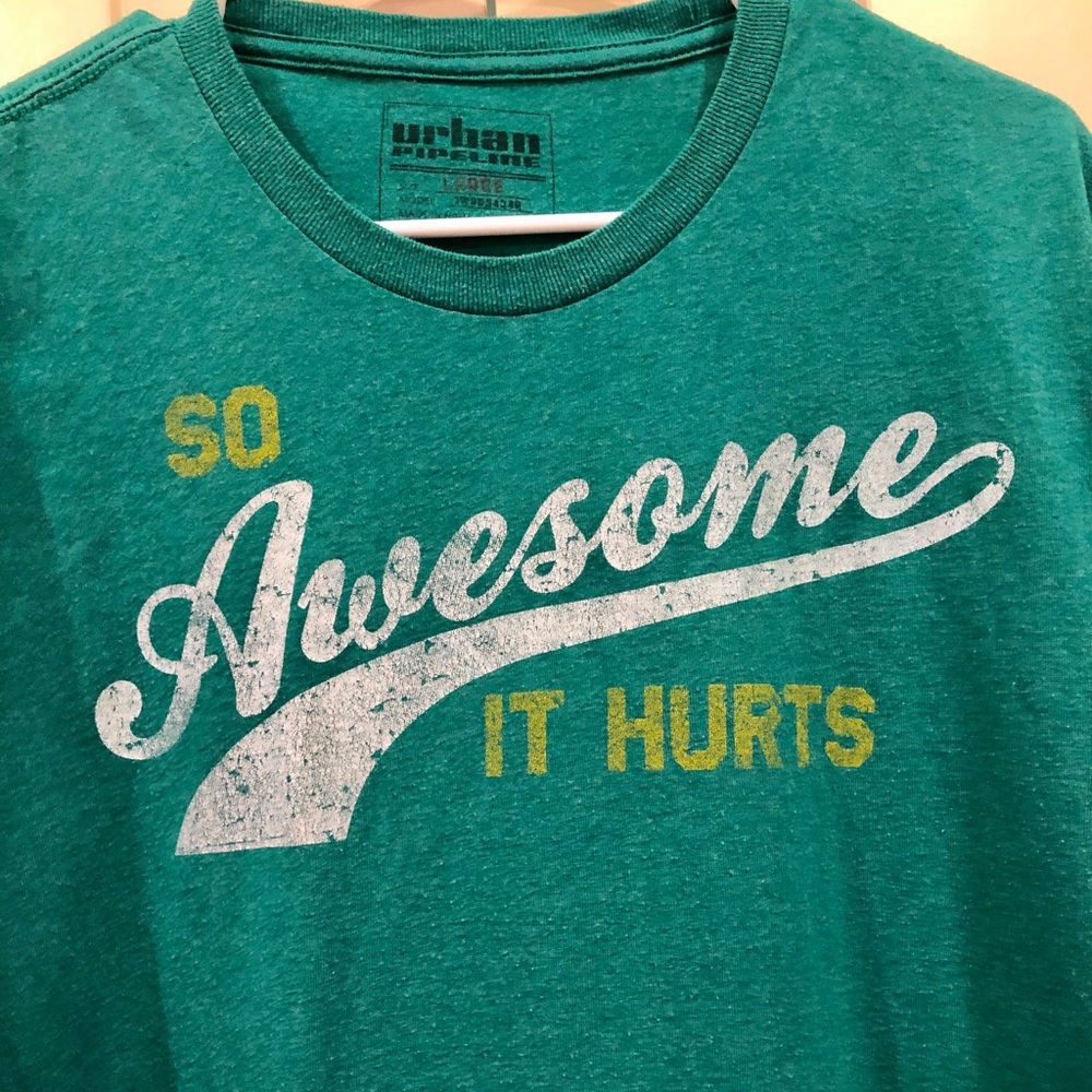 3/$15 Urban Pipeline So Awesome It Hurts Shirt  L